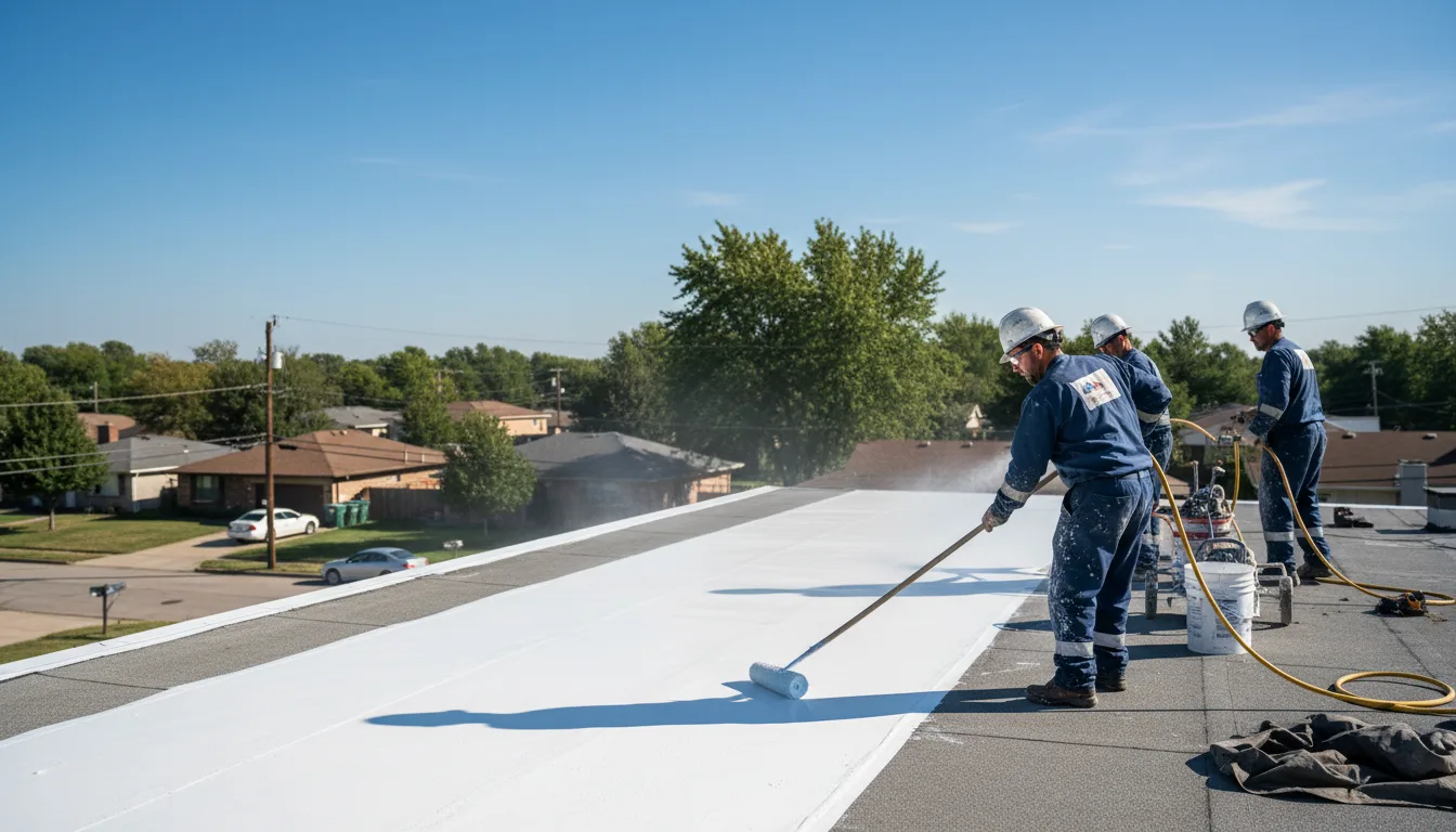 Commercial roof coating in Curran, MI near me